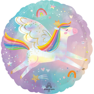 Foil Balloon - Shape - Pegasus - Holographic - 45 cm
